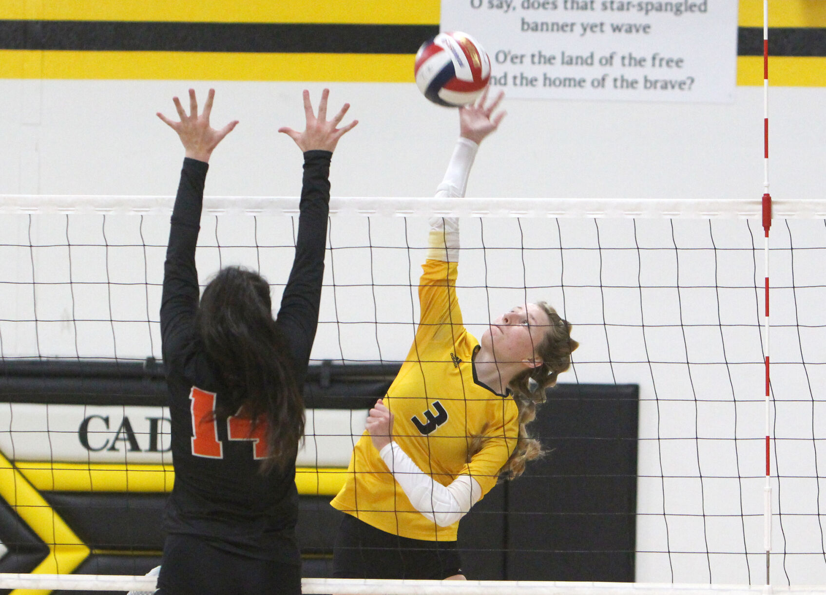 Bloomer at Cadott volleyball 9-13-22